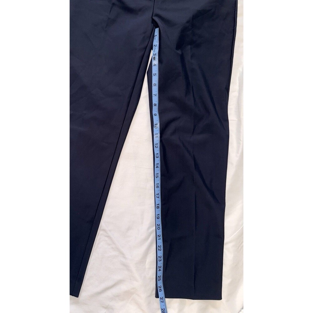 Christian Siriano Navy Blue Women’s Dress Pants Stretch Straight Pull On size 6 - Picture 4 of 6